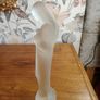 Vintage Madonna & Child Frosted Glass Statue. Stamped. By Steph Uijterwaal. Image 9