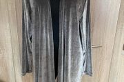 Via Appia Cardigan cover up velvet grey/silver tone size UK20 EU48 Postage included