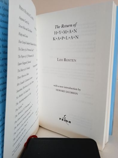The Return of Hyman Kaplan by Leo Rosten (RB571)