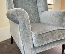 2 wing backed Armchairs