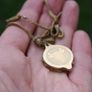 Gold Plated SOS Talisman Pendant - Zodiac Taurus chain and pendant Image 4