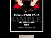 ZZ TOP concert poster+ticket S.F.X Hall Dublin 1983 A3 size replica