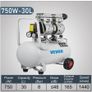 30L 750W Silent Air Compressor Portable Oil-free Air Compressor Pump Safe Solenoid Valve Workshop Repair Tire Inflation Image 3