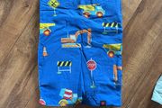 Road works themed fitted sheet toddler bed