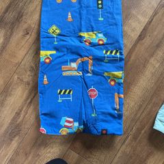 Road works themed fitted sheet toddler bed