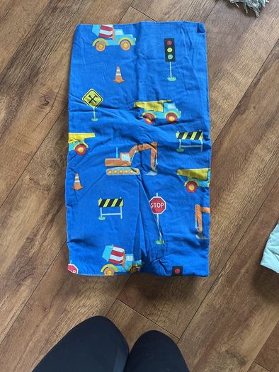 Road works themed fitted sheet toddler bed