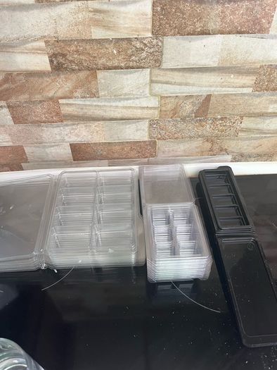 3 boxes of moulds  Snap bars  Mica Glitter Tea light tins Jars  Pouches  Wicks