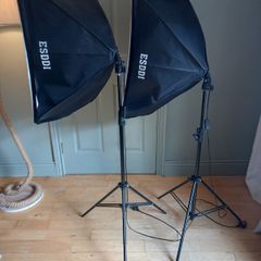 ESDDI Softbox Lighting Kit 85W 5500K with Carry Case & Screens
