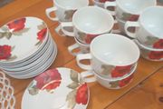 porcelain tea cups &amp; saucers set