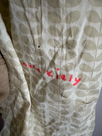 Genuine leather Orla Kiely shoulder bag with dust bag