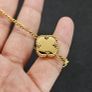 Lynott Clover Necklace with Diamante Image 3