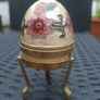 Vintage 1970's Cloisonne/Enamel Brass Egg Trinket Box Image 8