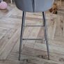 High Stool x4 - Grey Suede Image 3