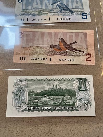 Canada Banknotes lot of 4