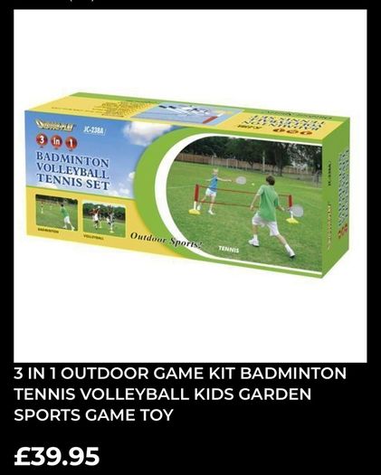 Badminton & Volleyball garden set
