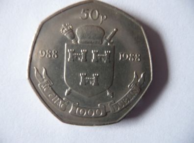 Dublin 988-1988, 50p coins