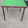 Folding card table and selection of scatter cushions Image 3