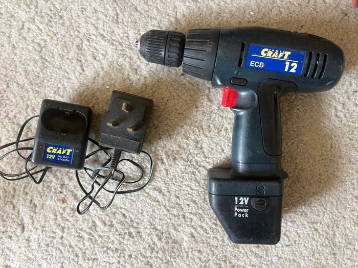 Black And Decker Hammer Drill And Craft 12V Cordless Drill Bundle