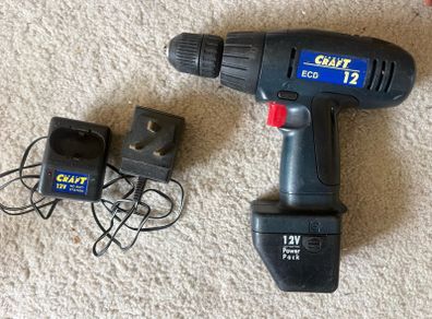 Black And Decker Hammer Drill And Craft 12V Cordless Drill Bundle
