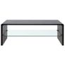 High Gloss Coffee Table Black Image 3