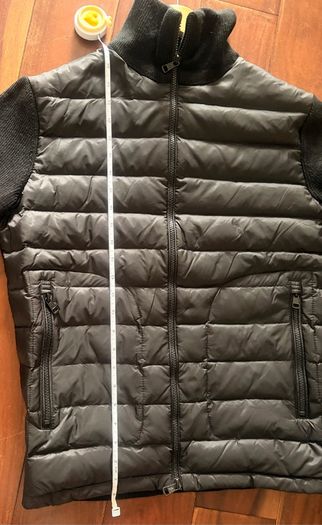 Padded Zip-Up Cardigan