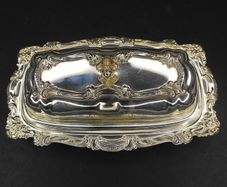 Vintage Silver Plate Butter Dish