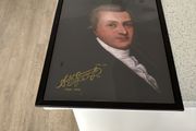 Arthur Guinness printed portrait framed