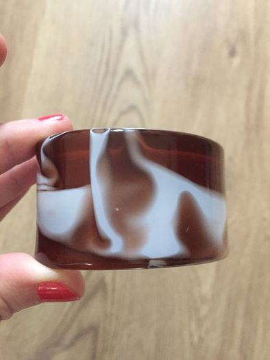 Vintage acrylic cuff bracelet