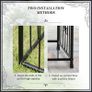 Metal Garden Arbor Arch with Double Doors Image 6