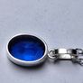 Silver Pendant with blue Tanzanite stone Image 4