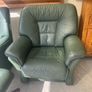 green leather armchairs Image 2