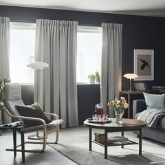 New Ikea Majgull room darkening curtains, light grey 145 x 250 cm