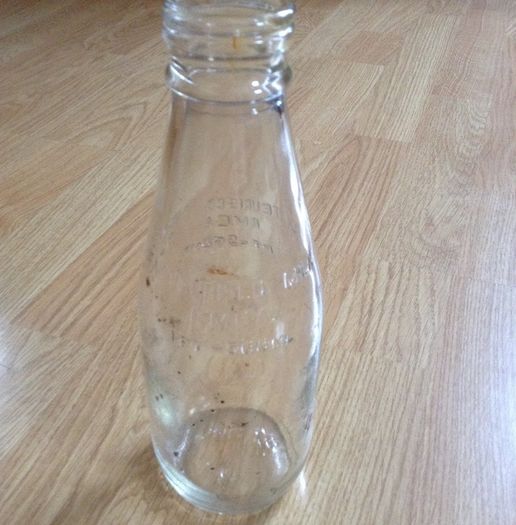 Old milk bottles