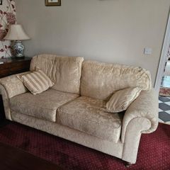 3 and 2 seater sofa and queen Ann armchair