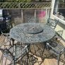 Cast Iron Black Large Table & Chairs Image 3