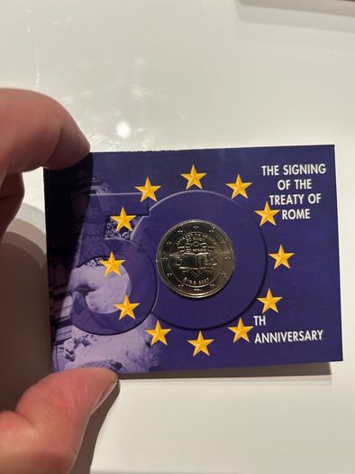Ireland 2 Euro Treaty of Rome 50th Anniversary Coin Set Official Mint Pack