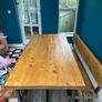 Industrial Style Reclaimed Wood Dining Table Image 7