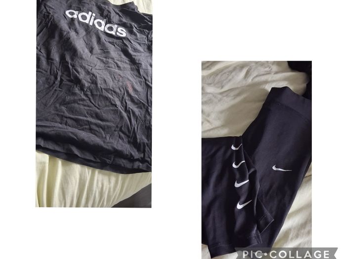 top and leggings  fit womens small or teen
