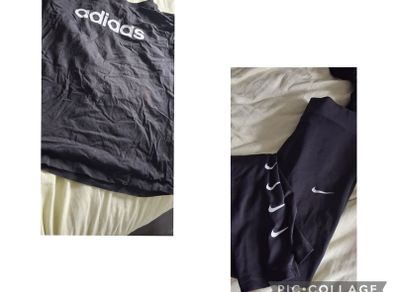 top and leggings  fit womens small or teen