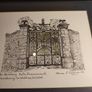 Framed print of The Bamberg Gate, Powerscourt. Enniskerry, Co. Wicklow, Ireland.SIGNED 1991. Image 10