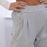 elegant pants with chain MADE IN ITALY   fits sm m l Image 5