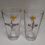 Hard Rock Cafe - 2 Pint Glasses - All Is One Collectors Series - Budweiser Image 2