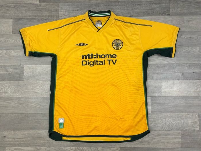 Genuine Vintage 2002 Umbro Celtic Glasgow Away Jersey Shirt Mens XL