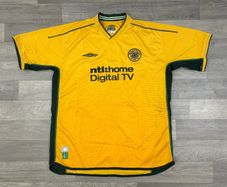 Genuine Vintage 2002 Umbro Celtic Glasgow Away Jersey Shirt Mens XL
