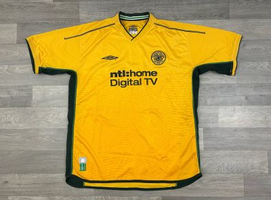 Genuine Vintage 2002 Umbro Celtic Glasgow Away Jersey Shirt Mens XL
