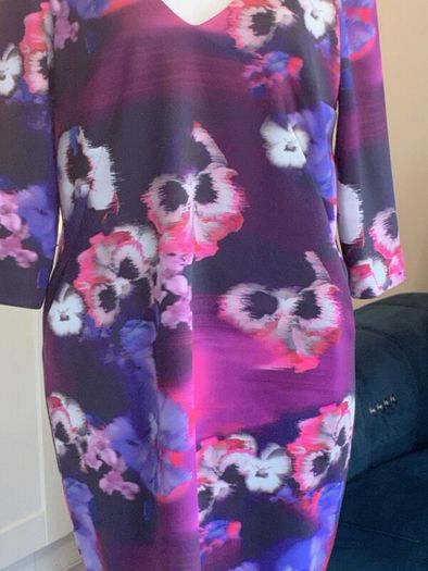 Ladies Purple and Pink Midi Dress by Nissa