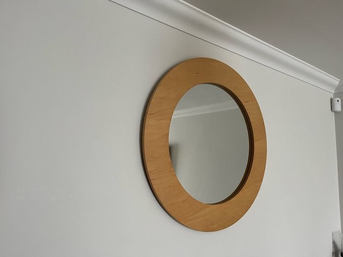 Large Solid Beachwood Mirror from Brown Thomas
