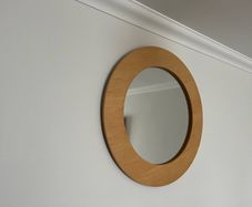 Large Solid Beachwood Mirror from Brown Thomas