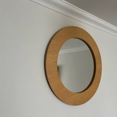 Large Solid Beachwood Mirror from Brown Thomas