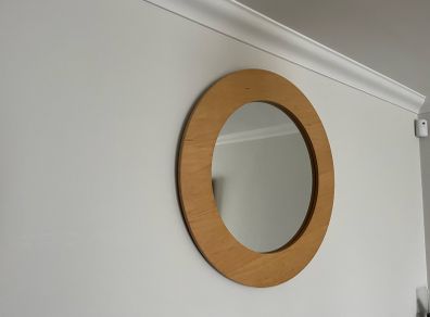 Large Solid Beachwood Mirror from Brown Thomas